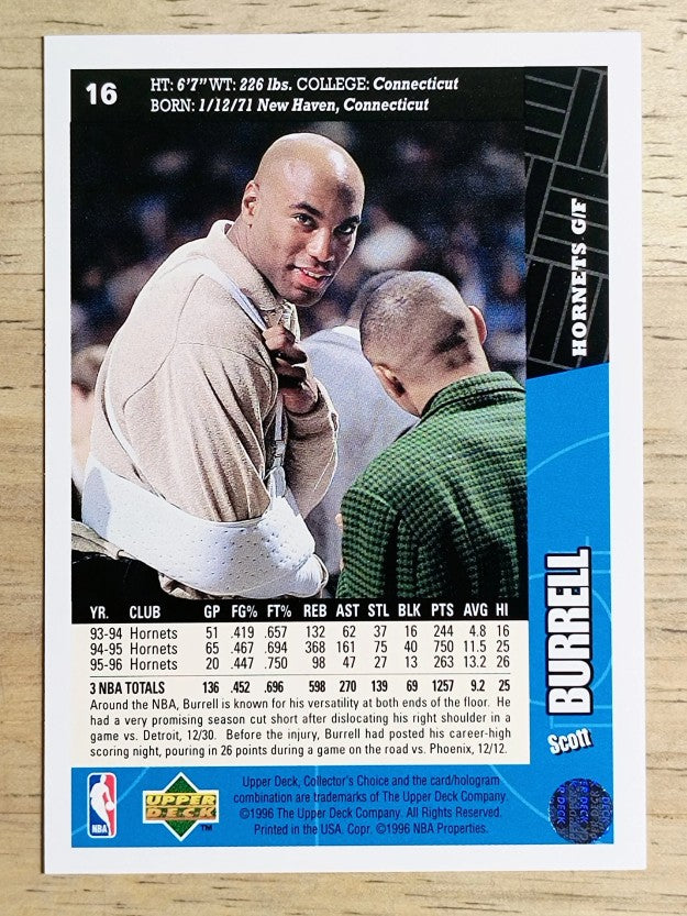 1996-97 Collector's Choice #16 Scott Burrell