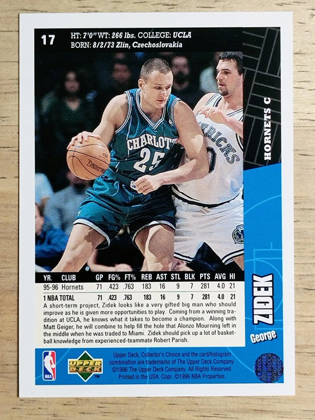 1996-97 Collector's Choice #17 George Zidek