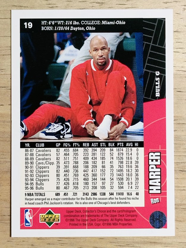 1996-97 Collector's Choice #19 Ron Harper