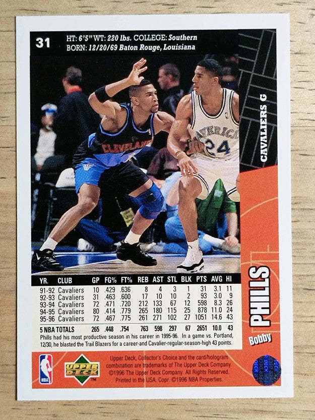 1996-97 Collector's Choice #31 Bobby Phills