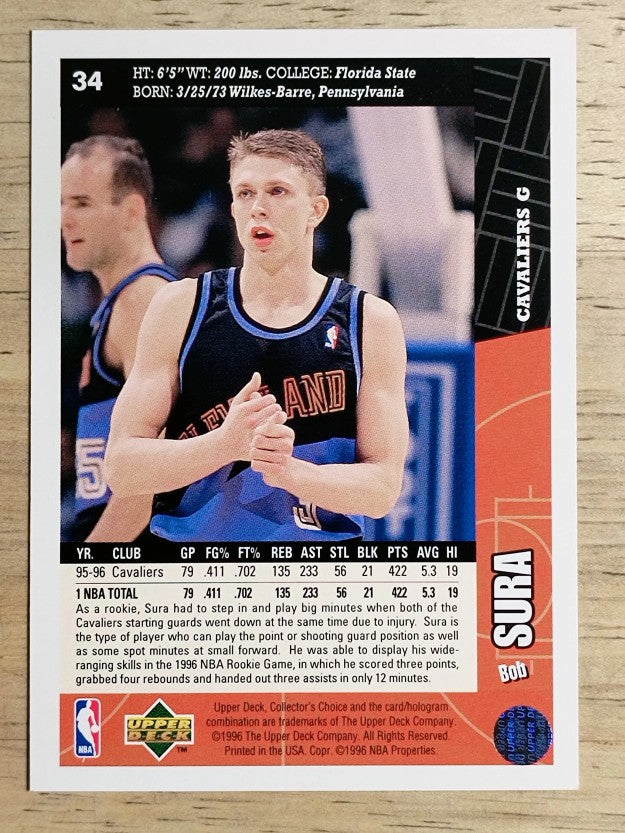 1996-97 Collector's Choice #34 Bob Sura