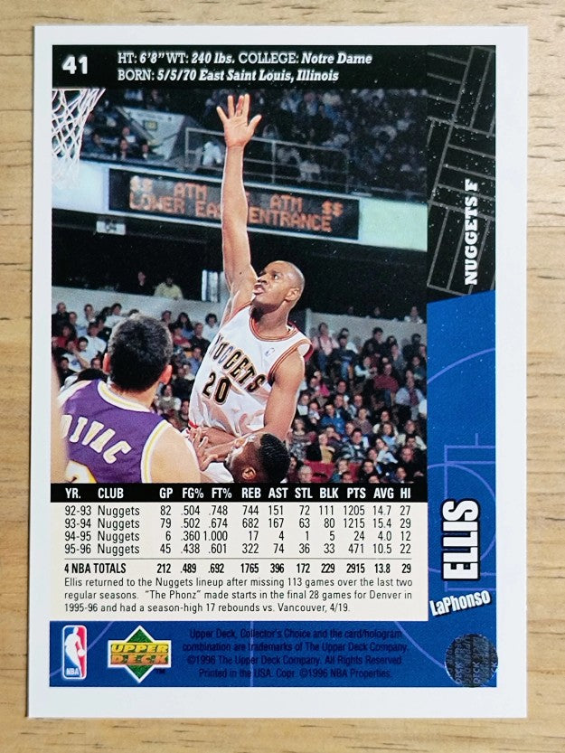 1996-97 Collector's Choice #41 LaPhonso Ellis