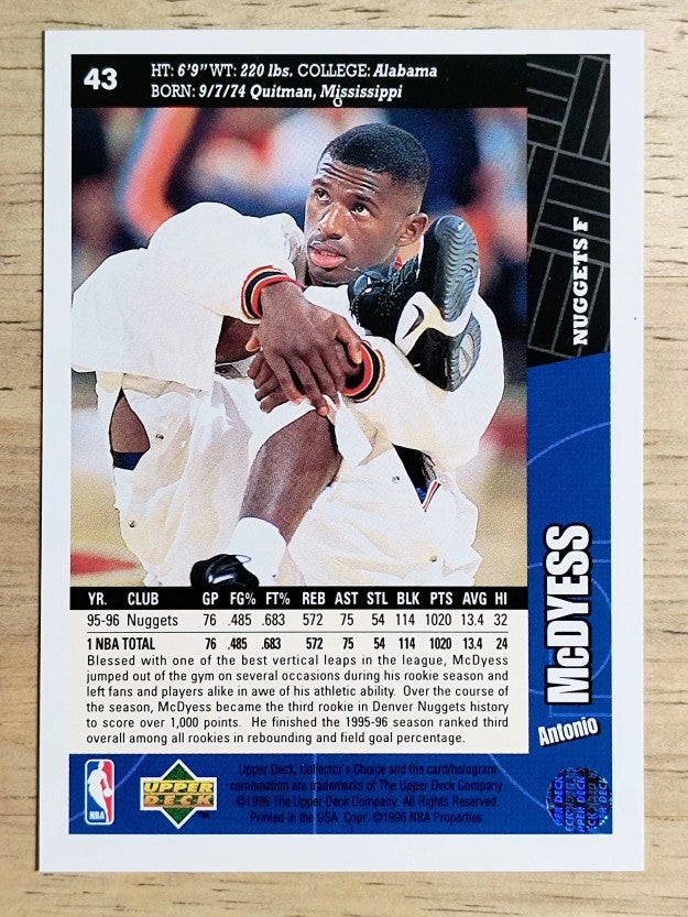 1996-97 Collector's Choice #43 Antonio McDyess