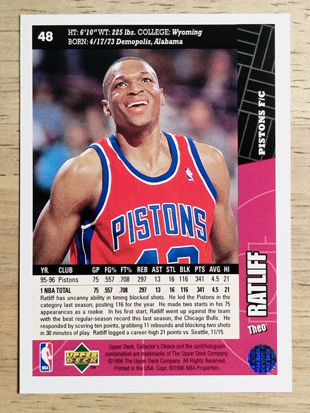 1996-97 Collector's Choice #48 Theo Ratliff