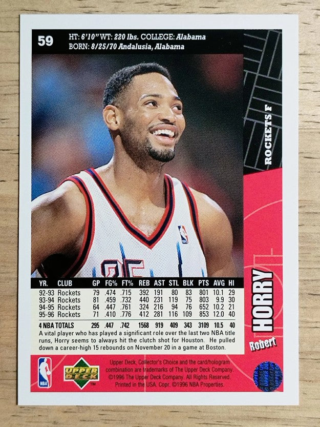 1996-97 Collector's Choice #59 Robert Horry
