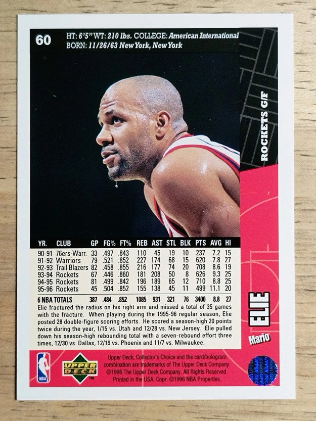 1996-97 Collector's Choice #60 Mario Elie