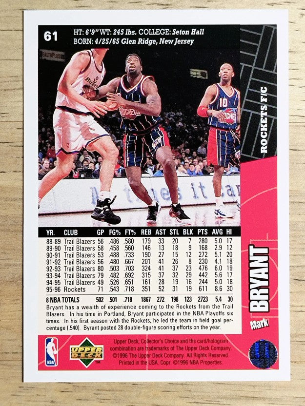 1996-97 Collector's Choice #61 Mark Bryant