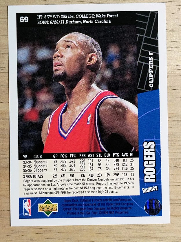 1996-97 Collector's Choice #69 Rodney Rogers