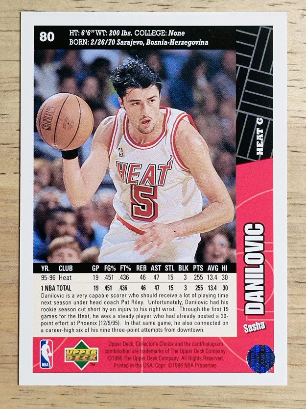 1996-97 Collector's Choice #80 Sasha Danilovic