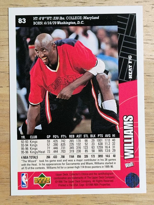 1996-97 Collector's Choice #83 Walt Williams