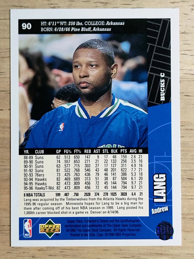 1996-97 Collector's Choice #90 Andrew Lang