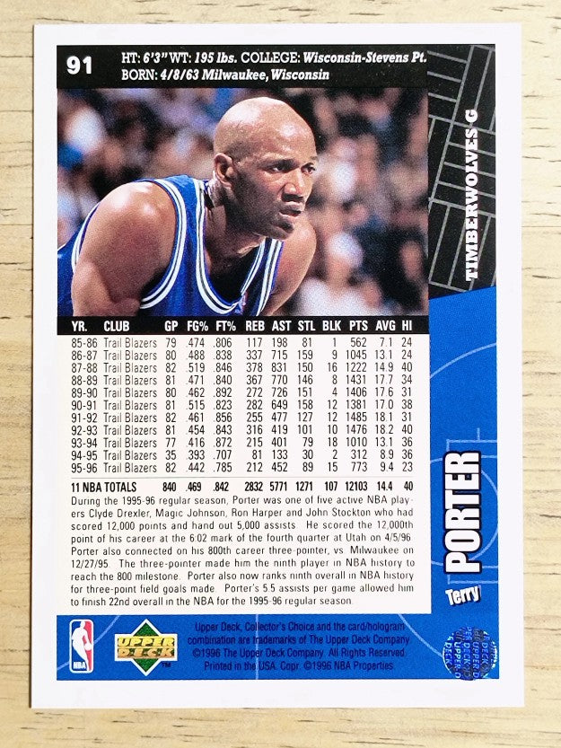 1996-97 Collector's Choice #91 Terry Porter
