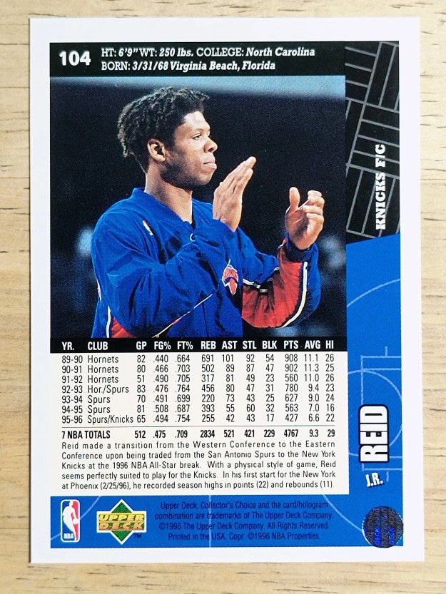 1996-97 Collector's Choice #104 J.R. Reid