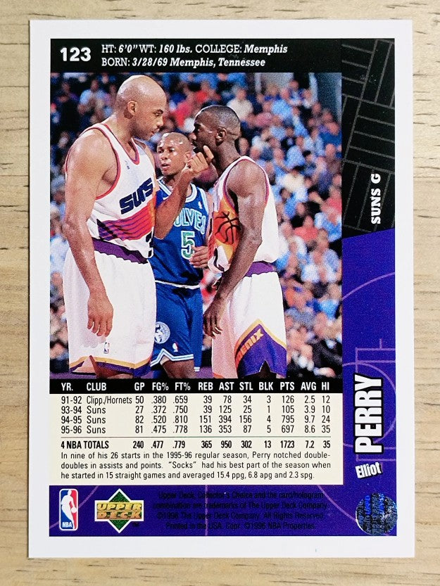 1996-97 Collector's Choice #123 Elliot Perry