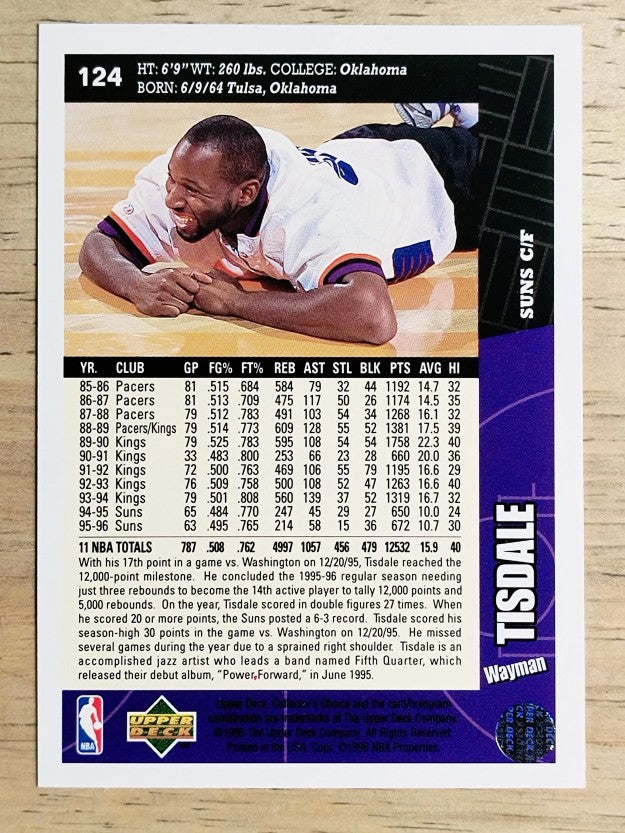 1996-97 Collector's Choice #124 Wayman Tisdale