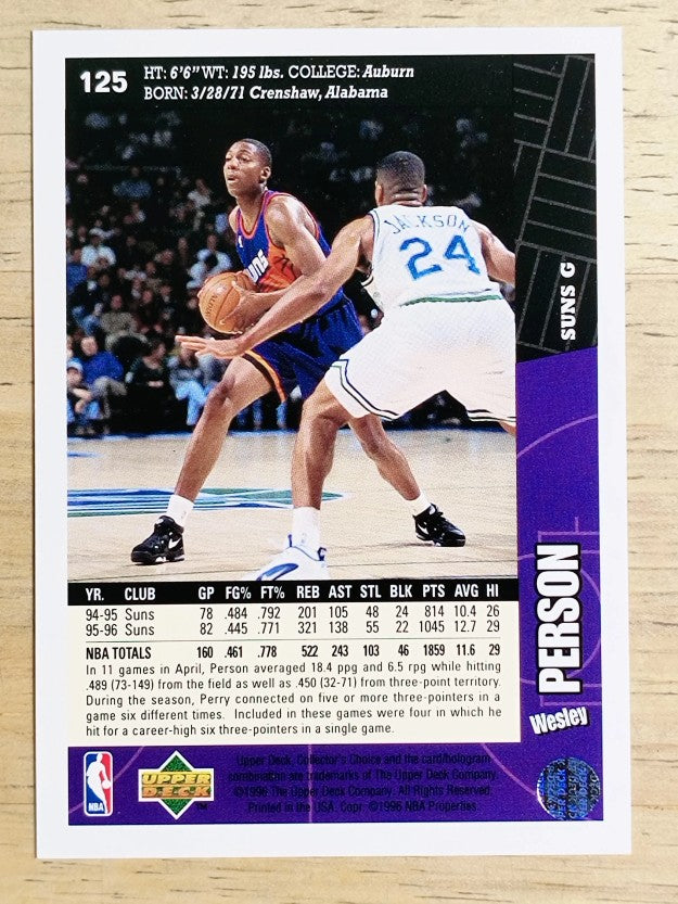 1996-97 Collector's Choice #125 Wesley Person