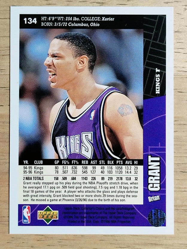 1996-97 Collector's Choice #134 Brian Grant