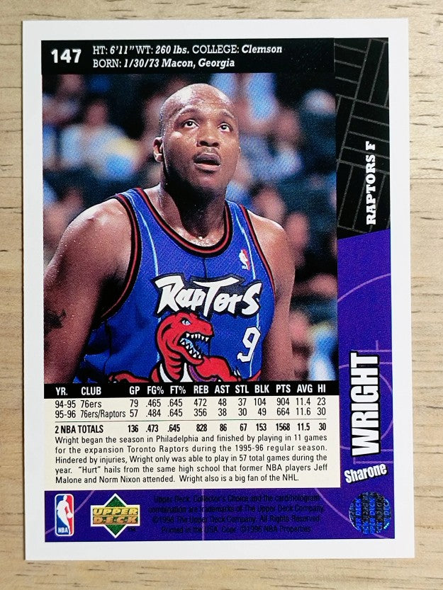 1996-97 Collector's Choice #147 Sharone Wright