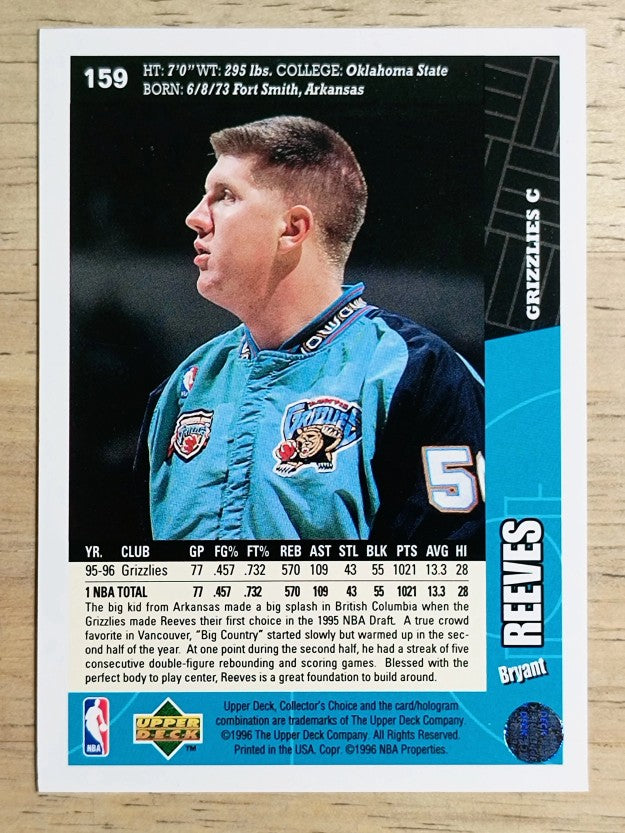 1996-97 Collector's Choice #159 Bryant Reeves