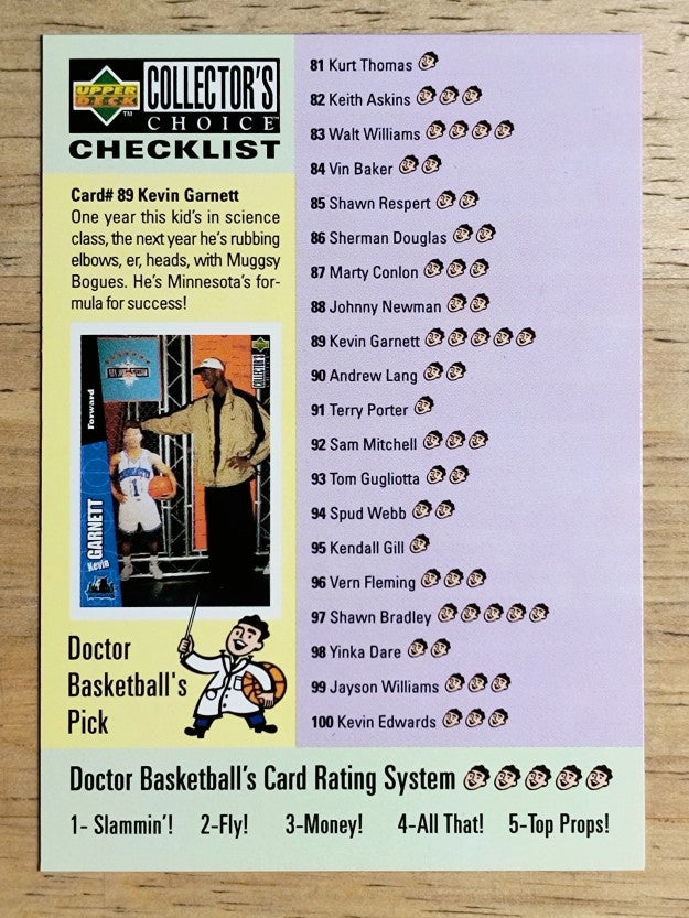 1996-97 Collector's Choice #198 Anfernee Hardaway/Kevin Garnett CL