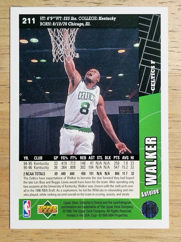 1996-97 Collector's Choice #211 Antoine Walker RC