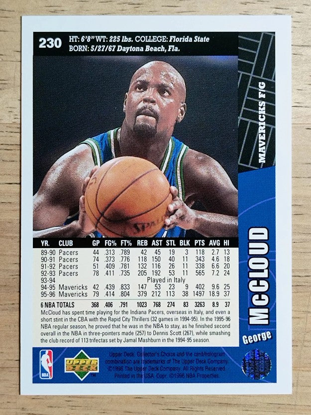1996-97 Collector's Choice #230 George McCloud