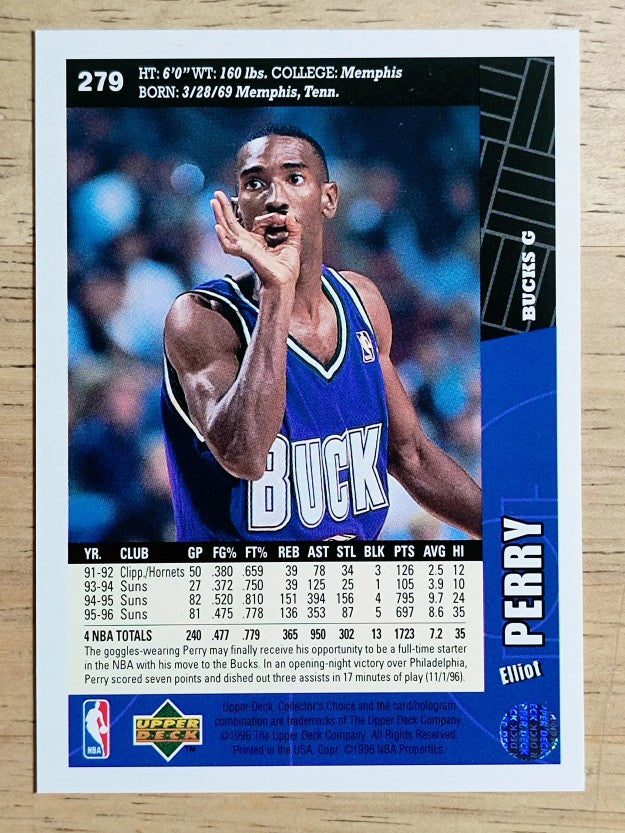 1996-97 Collector's Choice #279 Elliot Perry