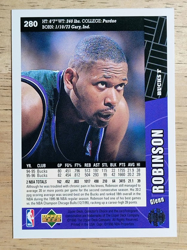 1996-97 Collector's Choice #280 Glenn Robinson