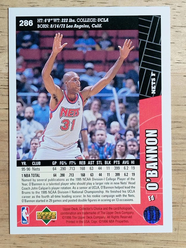 1996-97 Collector's Choice #286 Ed O'Bannon