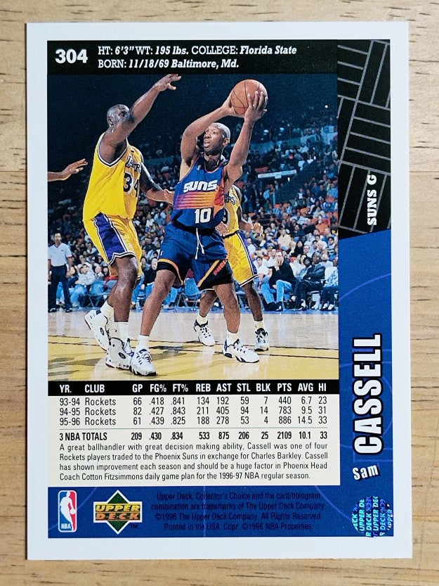 1996-97 Collector's Choice #304 Sam Cassell