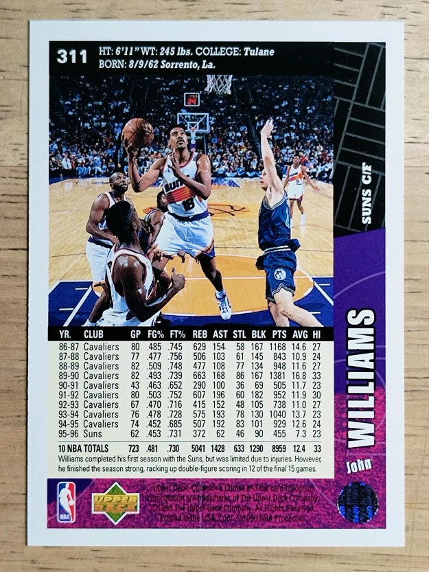 1996-97 Collector's Choice #311 John Williams