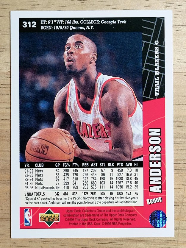 1996-97 Collector's Choice #312 Kenny Anderson