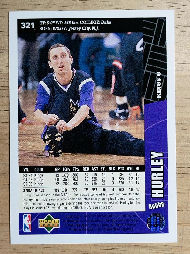 1996-97 Collector's Choice #321 Bobby Hurley