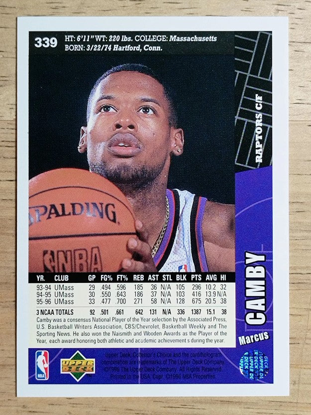 1996-97 Collector's Choice #339 Marcus Camby RC