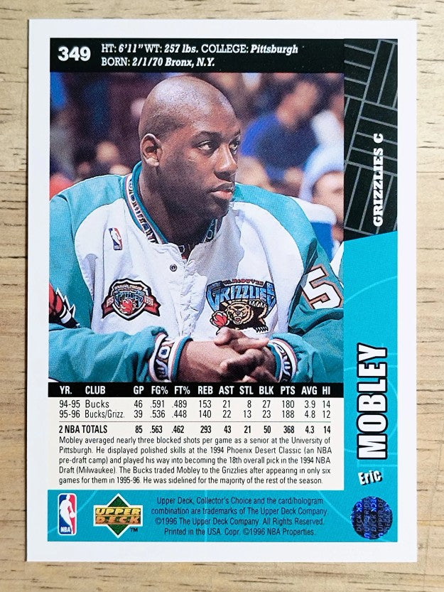 1996-97 Collector's Choice #349 Eric Mobley