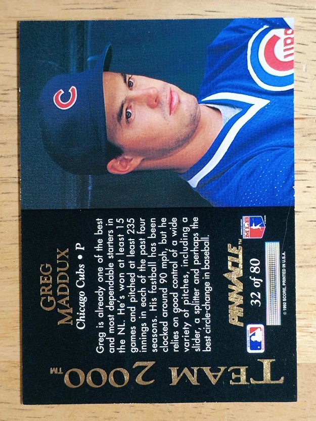 1992 Pinnacle Team 2000 #32 Greg Maddux
