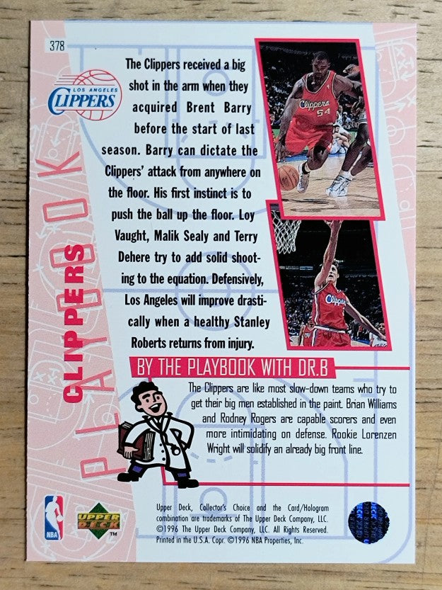 1996-97 Collector's Choice #378 L.A. Clippers PLAY