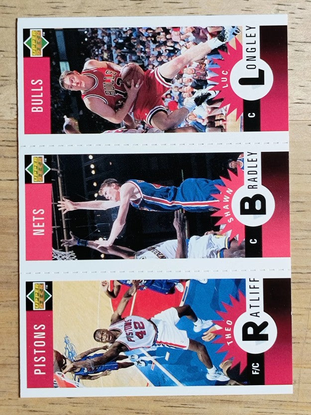 1996-97 Collector's Choice Mini-Cards #M13 Ratliff/Shawn Bradley/Luc Longley
