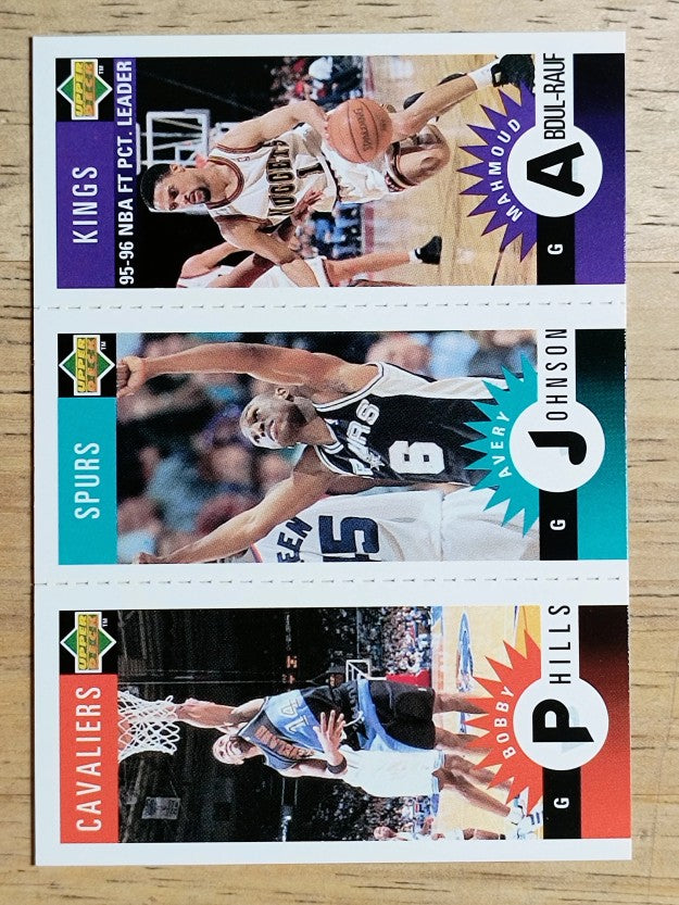 1996-97 Collector's Choice Mini-Cards #M22 Bobby Phills/Avery Johnson/Abdul-Rauf