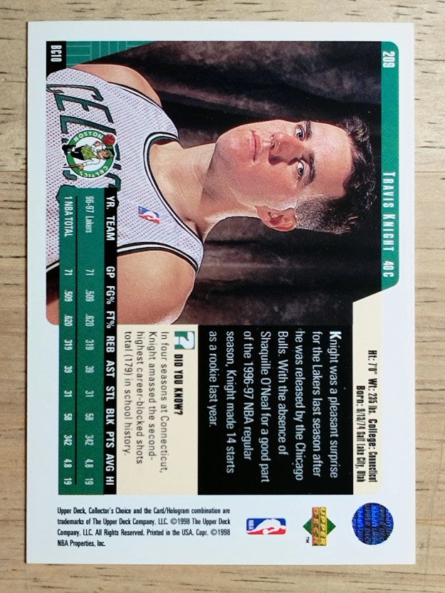 1997-98 Collector's Choice #209 Travis Knight