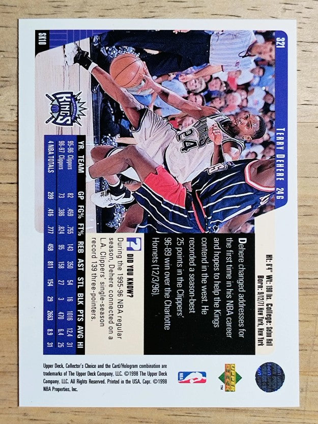 1997-98 Collector's Choice #321 Terry Dehere