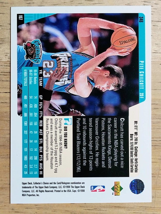 1997-98 Collector's Choice #346 Pete Chilcutt