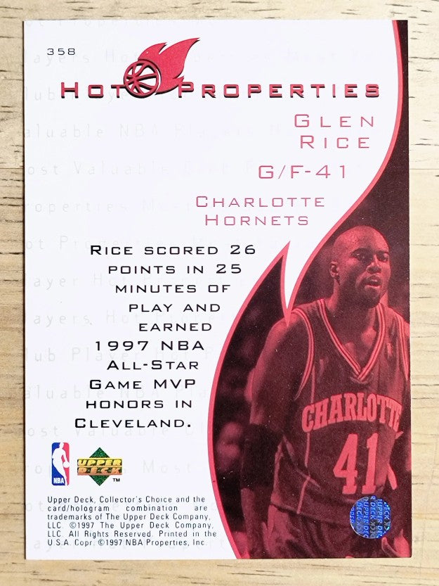 1997-98 Collector's Choice #358 Glen Rice HP