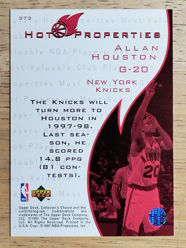 1997-98 Collector's Choice #373 Allan Houston HP