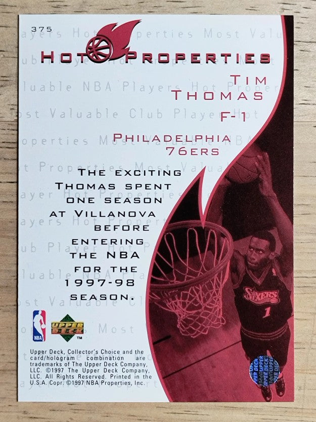 1997-98 Collector's Choice #375 Tim Thomas HP