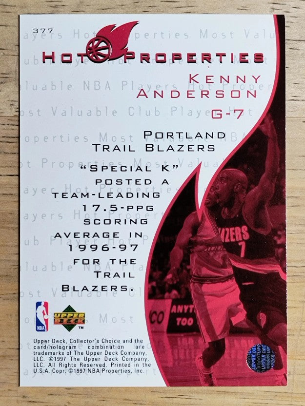 1997-98 Collector's Choice #377 Kenny Anderson HP