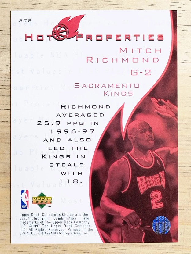 1997-98 Collector's Choice #378 Mitch Richmond HP