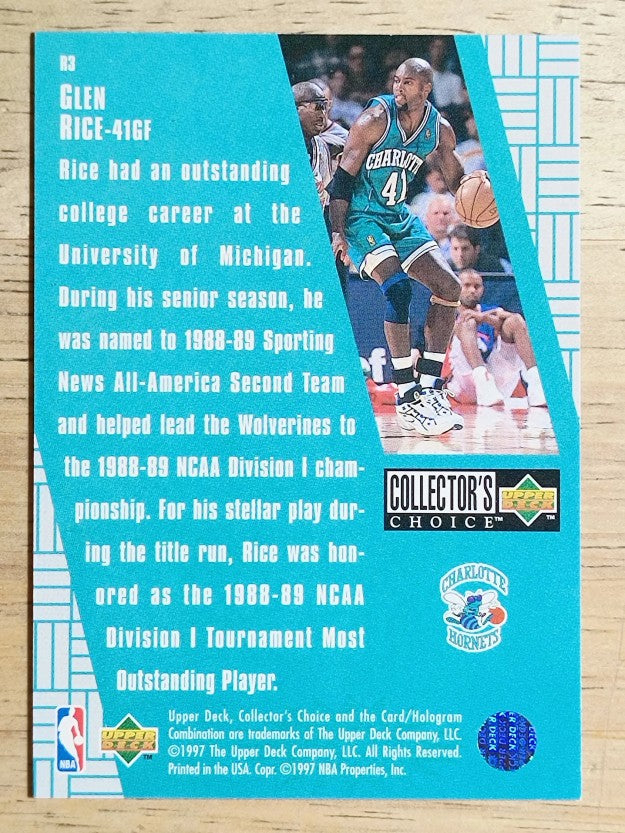 1997-98 Collector's Choice Crash the Game Scoring Redemption #R3 Glen Rice