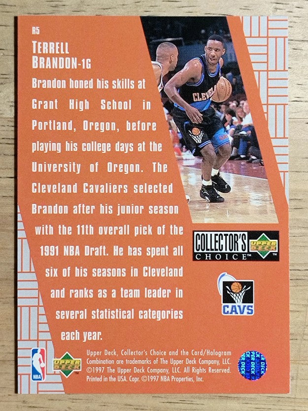 1997-98 Collector's Choice Crash the Game Scoring Redemption #R5 Terrell Brandon