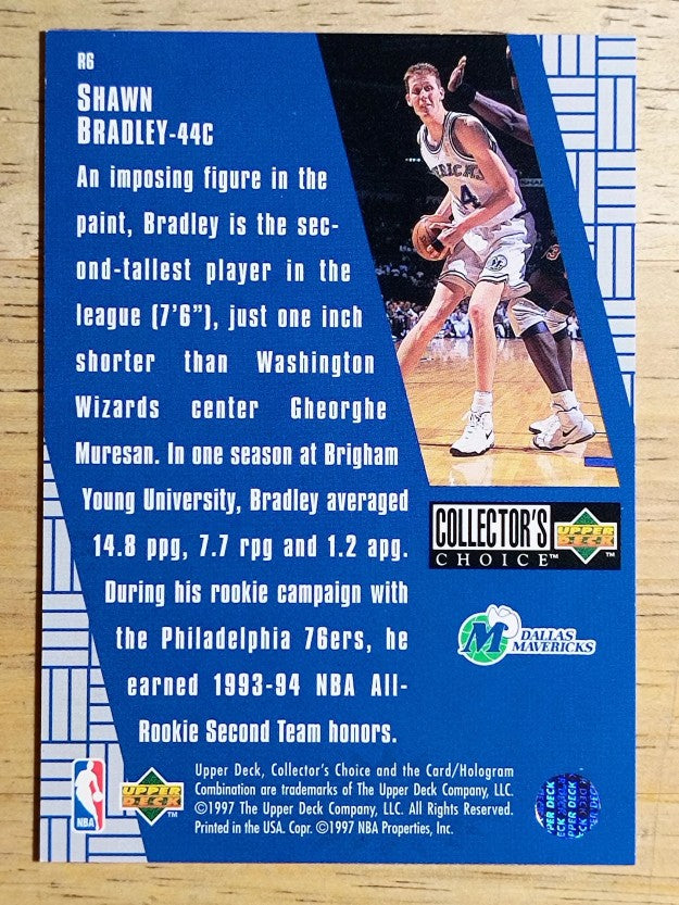 1997-98 Collector's Choice Crash the Game Scoring Redemption #R6 Shawn Bradley